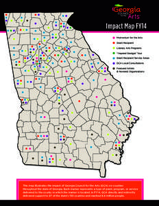 Impact Map FY14 Momentum for the Arts Grant Recipient Literary Arts Programs “Inspired Georgia” Tour Grant Recipient Service Areas