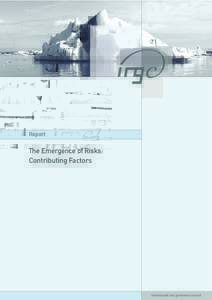 Report  The Emergence of Risks: Contributing Factors  international risk governance council