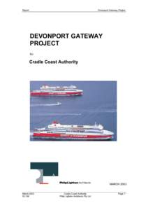 Report  Devonport Gateway Project DEVONPORT GATEWAY PROJECT