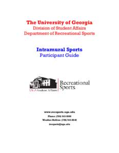 Microsoft Word - UGA IM Sports Participants Guide[removed]