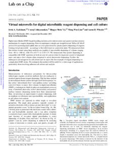 Lab on a Chip  View Online / Journal Homepage / Table of Contents for this issue C