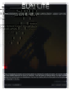 SUN LitE Shedding some light on UFOlogy and UFOs Arthur C. Clarke  Volume 1 Number 2
