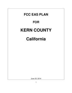 KERN COUNTY (CA) EAS PLAN