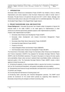 Consultancy Services & Preparation of DPR for Package 3 – 10 ULBs in the state Viz. Holenarasipura, Kanakapura, Magadi, Chikkamagalur, Kollegal, Nagamangala, Nanjangud, Sira, T. Narasipura & Shimoga 1.