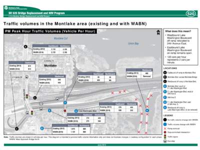 SR 520 Bridge Replacement and HOV Program WABN Traffic Volumes Graphic