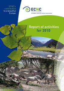 ECNC’s contribution to a beautiful Europe  Report of activities
