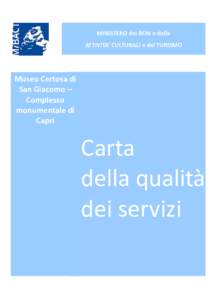 Microsoft Word - Carta della qualità dei servizi Certosa - Capri settembre …