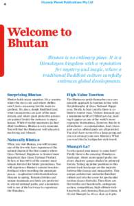 ©Lonely Planet Publications Pty Ltd  4 Welcome to Bhutan
