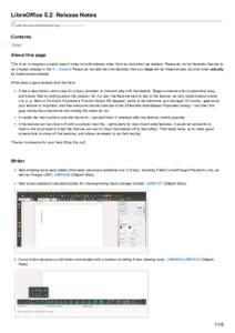 LibreOffice 5.2: Release Notes wiki.documentfoundation.org/ReleaseNotes/5.2 Contents [hide]