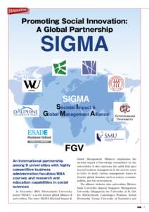 Promoting Social Innovation: A Global Partnership SIGMA SIGMA
