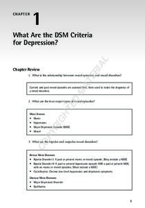 CHAPTER  1 AL  What Are the DSM Criteria