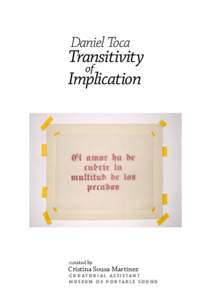 Daniel Toca  Transitivity of Implication