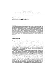 RMM Vol. 4, 2013, 53–60 Special Topic: Can the Social Contract Be Signed by an Invisible Hand? http://www.rmm-journal.de/ Anthony de Jasay