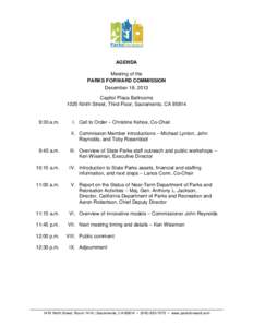 Agenda - Parks Forward Commission meeting - Dec. 18, ).DOCX