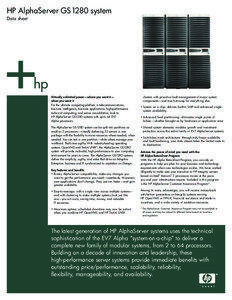 HP AlphaServer GS1280 system data sheet