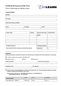Enrolment form (Australian applicants)