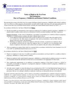 Microsoft Word - Notice of Right to be Free from Discrimination_2015docx