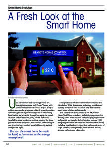 Smart Home Evolution  A Fresh Look at the Smart Home  By Lindsay Frost and Duncan Bees