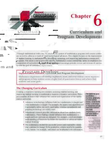Chapter  6 Curriculum and Program Development