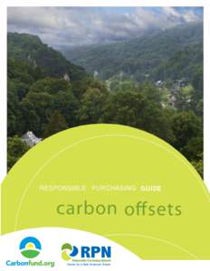RESPONSIBLE P U R CHASING GUIDE  carbon offsets table of contents