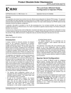 Product Obsolete/Under Obsolescence APPLICATION NOTE  XAPP098 November 13, 1998 (Version 1.0)