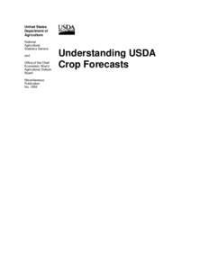 United States Department of Agriculture National Agricultural Statistics Service