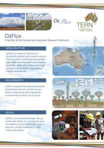 OzFlux  A facility of the Terrestrial Ecosystem Research Network INFRASTRUCTURE OzFlux is a network of towers to provide the global earth system science
