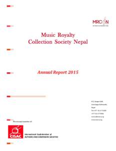 Music Royalty Collection Society Nepal Annual Report 2015  #21, Sangam Galli,
