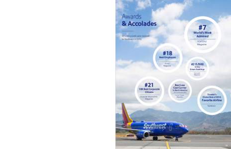 Southwest Airlines Celebrates Inaugural Flight to Costa Rica