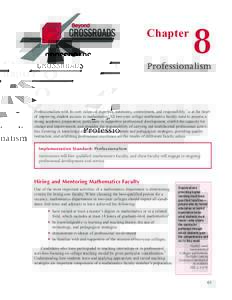 Chapter  8 Professionalism