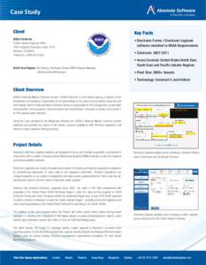 Case Study Client Key Facts  NOAA Fisheries