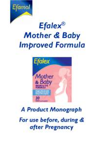 ®  Efalex Mother & Baby Improved Formula