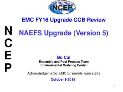 EMC FY16 Upgrade CCB Review  N C E P