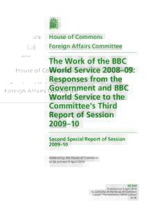 Microsoft Word - FINAL Government Response to Work of the BBC World Service