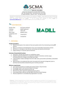 Microsoft Word - Madill Job Posting - Purchasing Asst - March