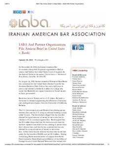 IABA Files Amicus Brief in United States v. Banki With Partner Organizations IABA And Partner Organizations File Amicus Brief in United States