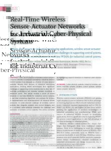 INVITED PAPER Real-Time Wireless Sensor-Actuator Networks for Industrial Cyber-Physical