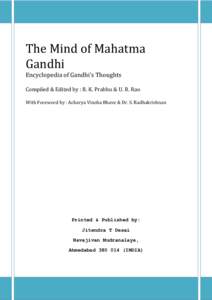 Microsoft Word - The Mind of Mahatma Gandhi