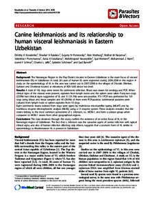 Euglenozoa / Canine leishmaniasis / Visceral leishmaniasis / Leishmaniasis / Cutaneous leishmaniasis / Leishmania infantum / Leishmania / Polymerase chain reaction / Phlebotomus / Biology / Microbiology / Medicine