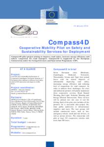15 JanuaryCompass4D Cooperative Mobility Pilot on Safety and Sustainability Services for Deployment