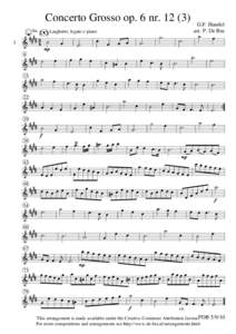 Concerto Grosso op. 6 nrSSSS 3(.)‰ 8a  I