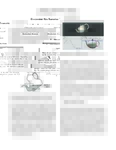 Designing No-Surprise Teapots Christoph von Tycowicz∗ Hochschule Bremen 1