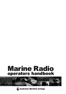 Marine Radio  operators handbook Australian Maritime College