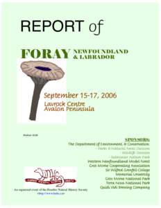 REPORT of FORAY NEWFOUNDLAND & LABRADOR