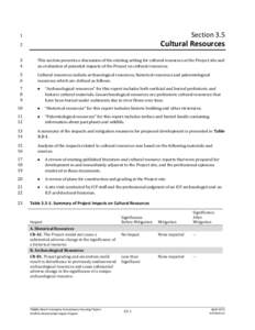 SectionCultural Resources