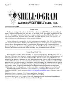 Page 1 of 6  The Shell-O-Gram January-February 2009