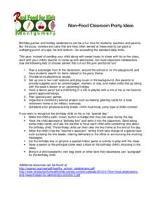 Microsoft Word - Non-Food Party Ideas.docx