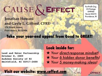 Jonathan Howard and Gayle L. Gifford, CFRE For-Profit Org. US Postage UNPAID