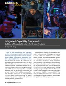 Mi  Integrated Capability Framework: (C