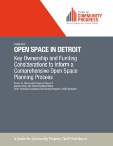 OctoberOPEN SPACE IN DETROIT Key Ownership and Funding Considerations to Inform a Comprehensive Open Space